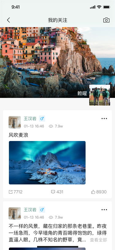 我的关注